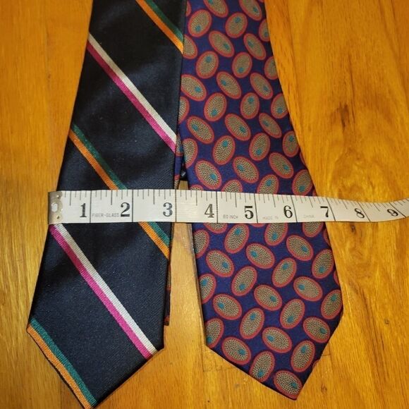 2 Vintage Kuppenheimer Itilian Silk Ties - Picture 7 of 7